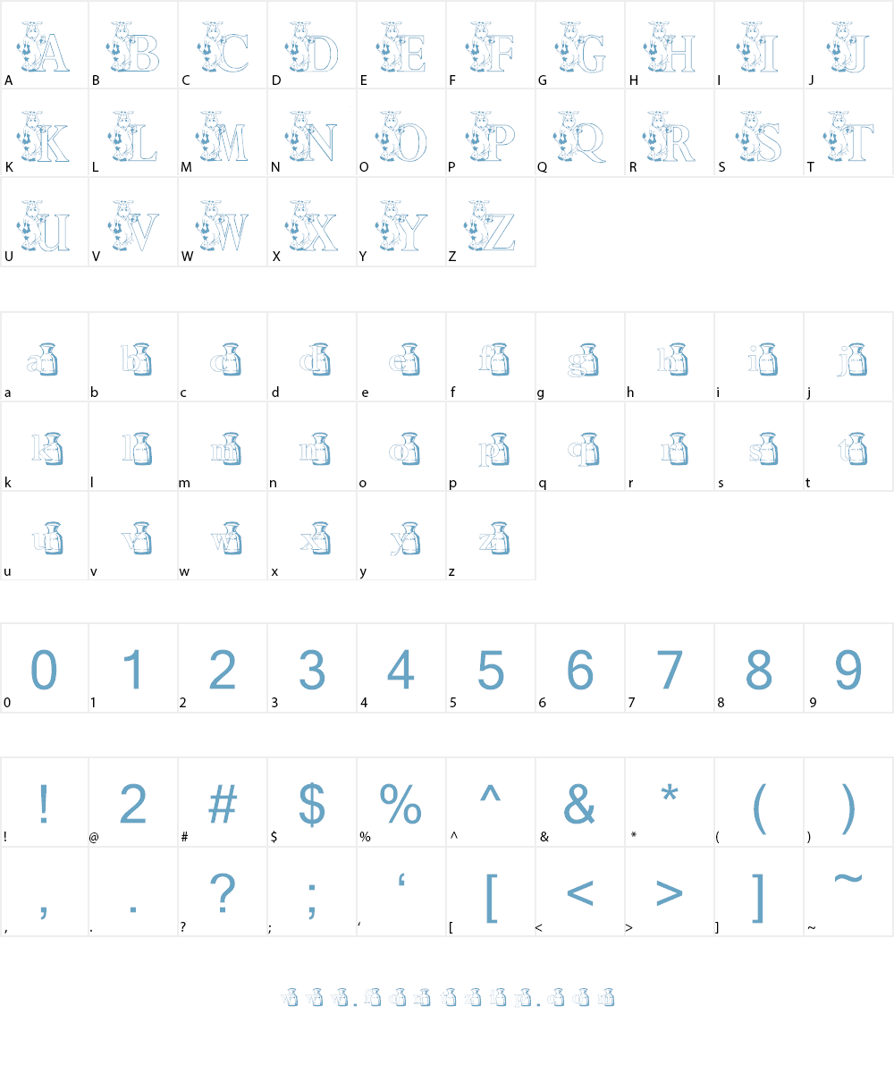 KG MOO Font Character